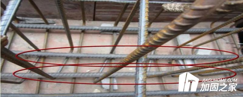 鋼筋工程梁底筋、腰筋未綁扎