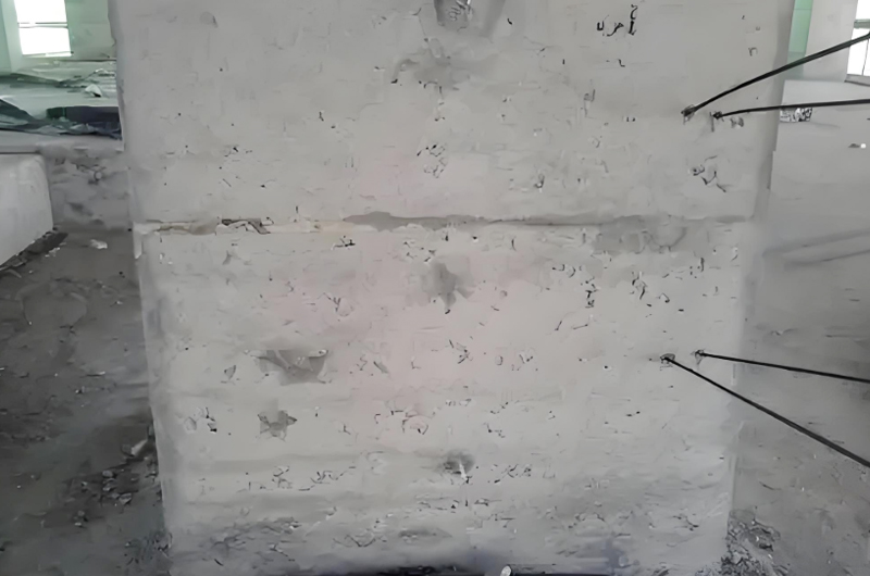 墩柱變形或箍筋不足