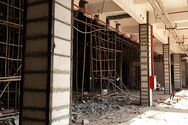 廠房柱子加固方案