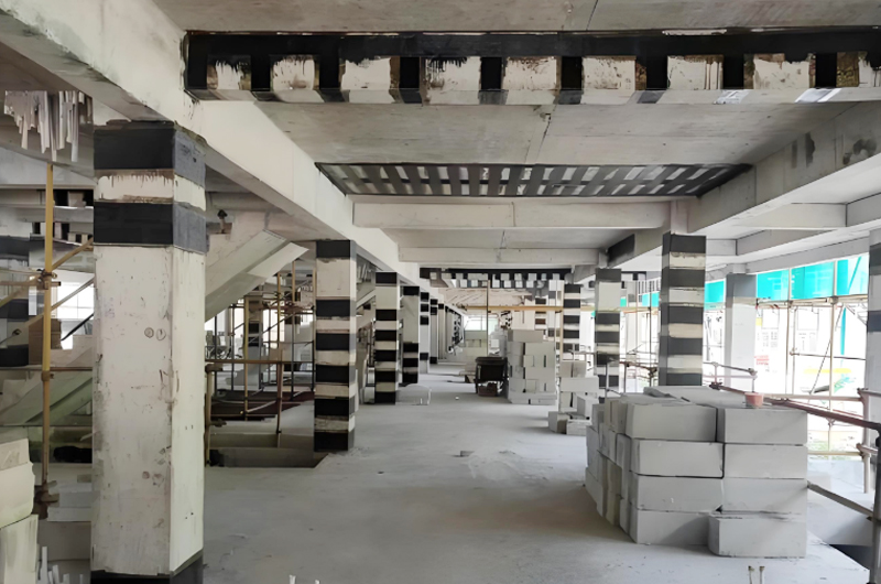 碳纖維加固工程的施工效果