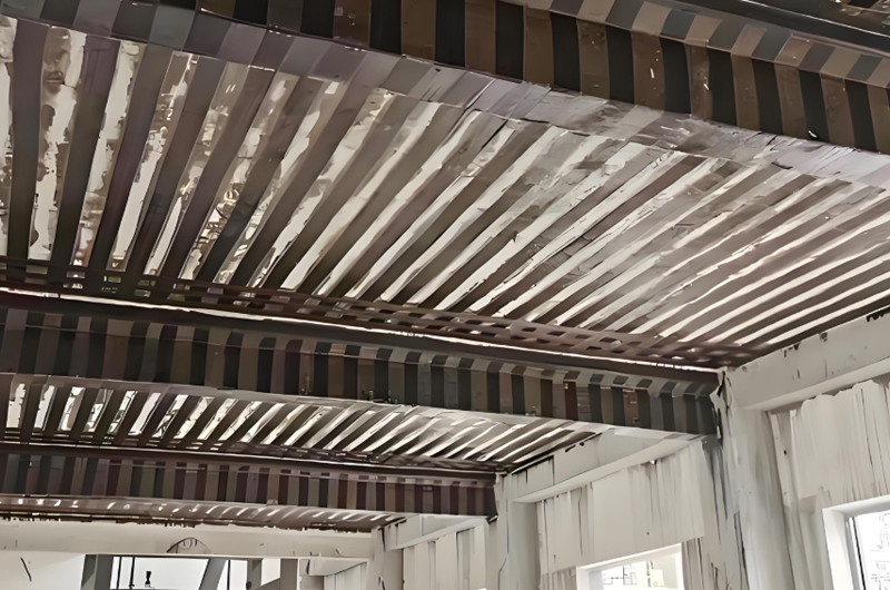 梁與樓板加固(水平承重體系：抗彎、抗剪核心)