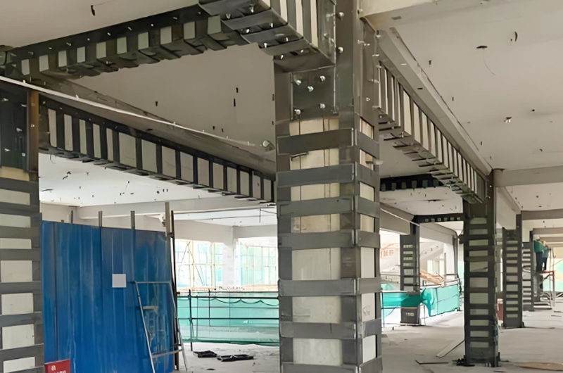 混凝土柱外包鋼加固