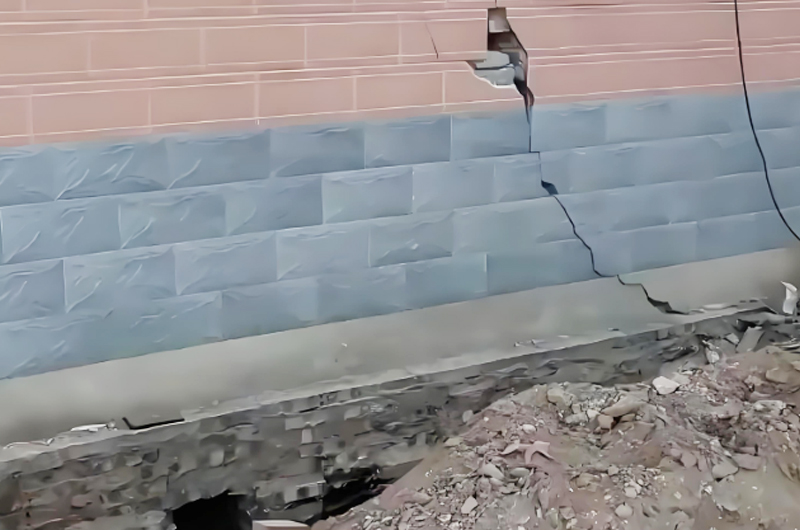 房屋地基下沉開(kāi)裂